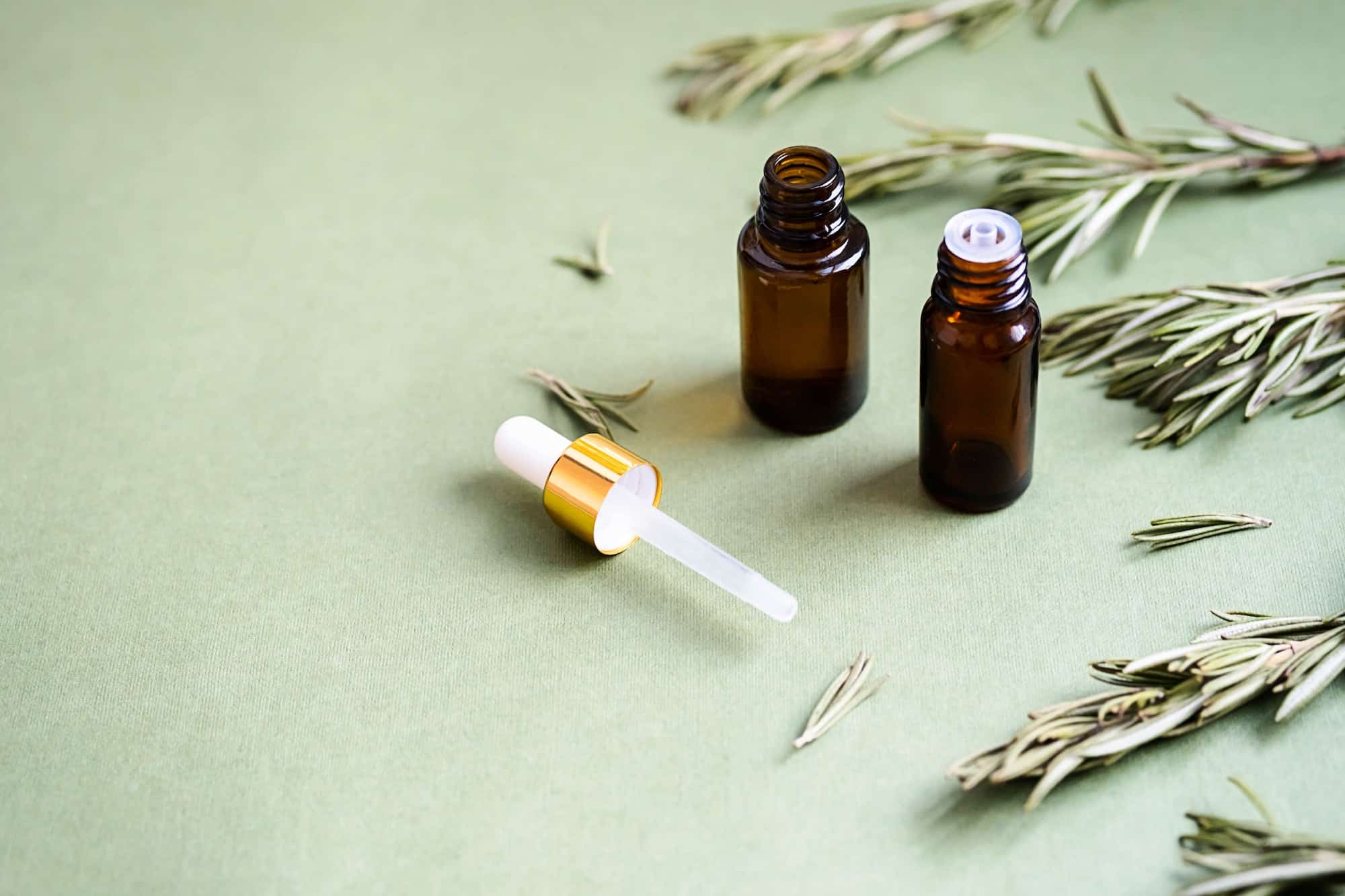 Rosemary Essential Oil Natural Selfcare Product.